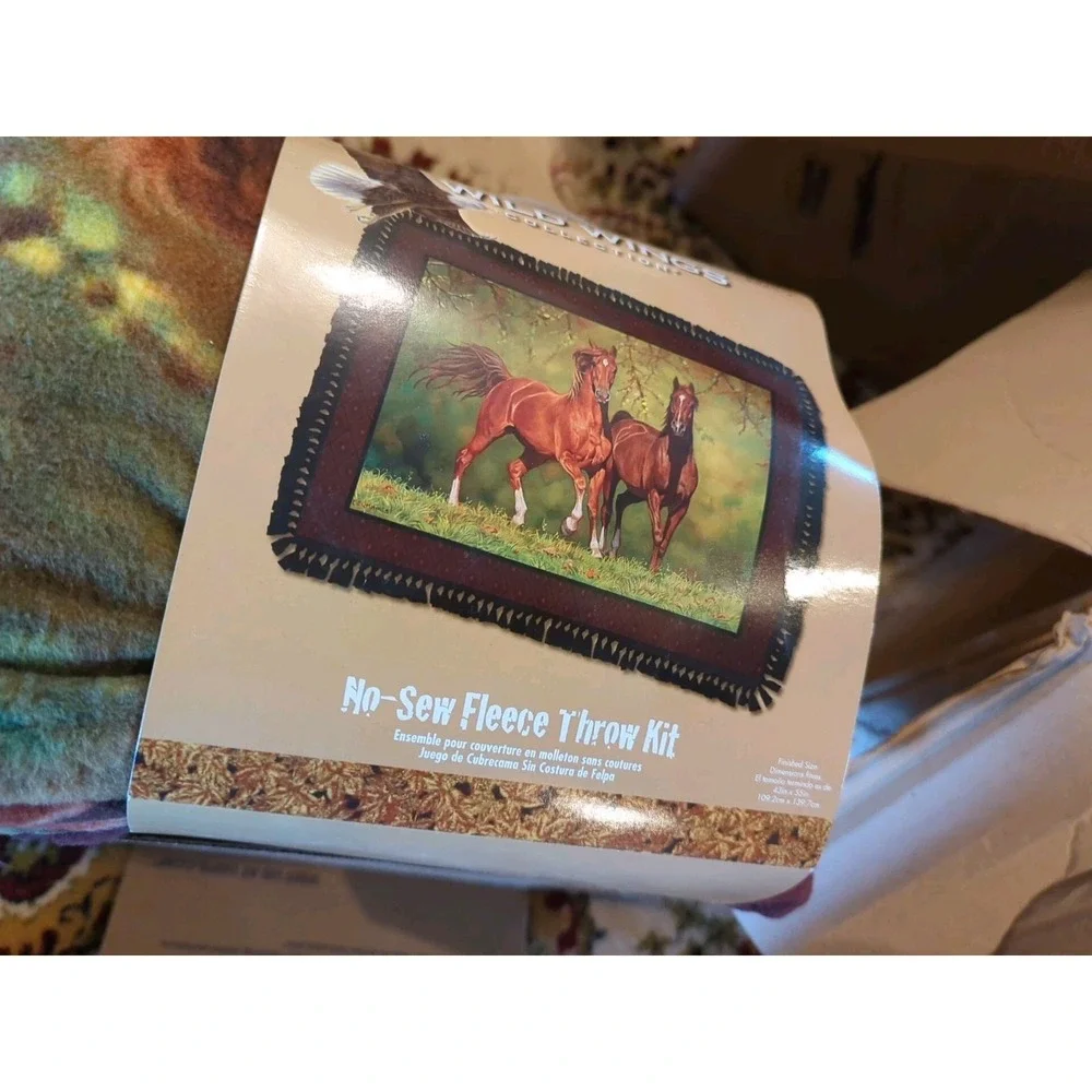 New No Sew Throw‎ DIY Blanket Kit Fleece Finish 43